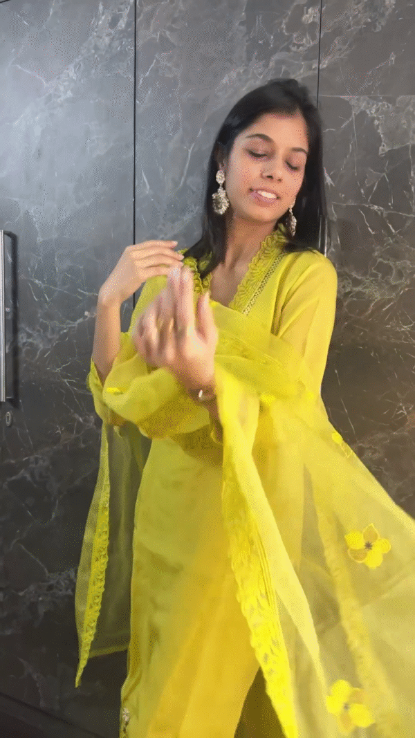 Haldi Special Yellow Stitched Salwar Suit – Elegant Function Wear for Festive Celebrations - Image 3
