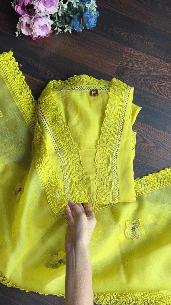 Haldi Special Yellow Stitched Salwar Suit – Elegant Function Wear for Festive Celebrations - Image 5