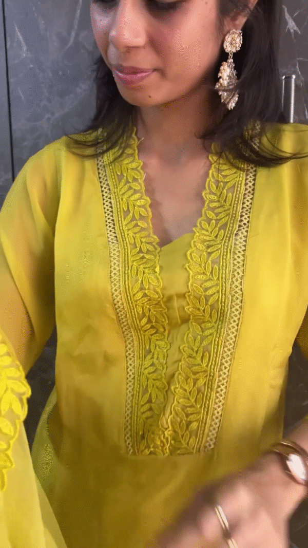 Haldi Special Yellow Stitched Salwar Suit – Elegant Function Wear for Festive Celebrations - Image 6
